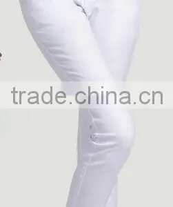 Fashion Design High Quality White Ladies Pants thumbnail-1