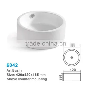 Ceramic Wall Hung Basin Sanitary Ware Art Basin thumbnail-5