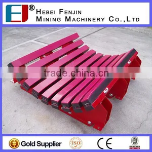 600-2000mm Belting Width 35 Degree Trough Angle Slider Impact Bed With Impact Bars and Impact Rollers thumbnail-5