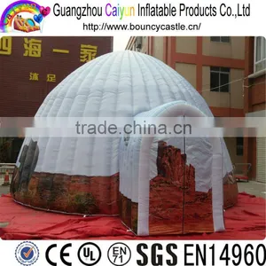 White Circle Camping Inflatable Tent For Event thumbnail-1