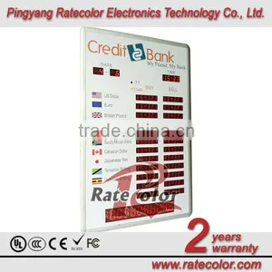 2 Columns and 12 Rows LED Exchange Rate Board for DES Share Market thumbnail-1