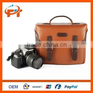PU Leather Canvas Digital SLR Camera Bag For Nikon thumbnail-3