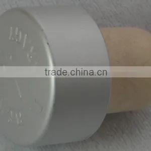 Silver Cap & Wine Bottle Stopper & Cork thumbnail-1