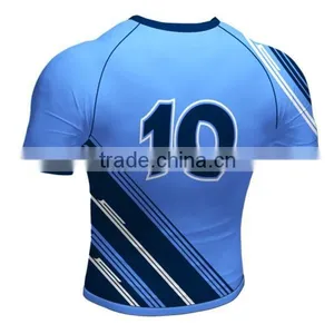 Yellow and Green Color Design Rugby Jersey With Sublimated Numbers thumbnail-4