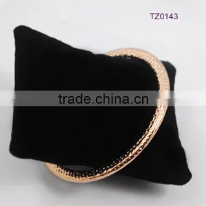 Rose Gold Snack Chain Thin Cuff Bangle Bracelet thumbnail-5