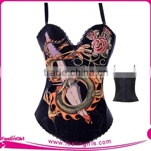Cheap Steel Boned Zipper Waist Training Trainer Corsets thumbnail-5