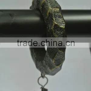 Custom Rocky Resin Curtain Rod Rings With Clips, Drapery Rods And Rings For 1-1/2", 1-3/4" and 2" Wood Curtain Rods thumbnail-6