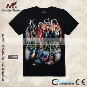 T100293 Pattern Tattoo Black T-shirt thumbnail-1