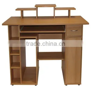Hot Sale Morden Wooden Computer Desk With Bookshelf/table thumbnail-3