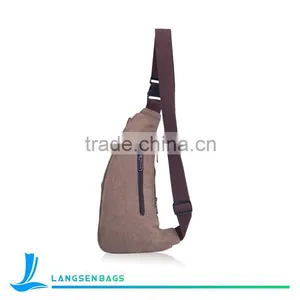 Custom Canvas Messenger Bag Wholesale Men Chest Bag thumbnail-4