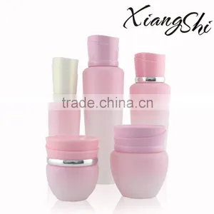Pink Color Cosmetic Creams Jar and Bottle Packaging thumbnail-1