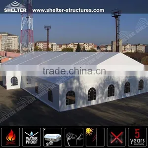 Black-out PVC Tarpaulin Tent White Roof Tent For Party Marquee For Sale thumbnail-1