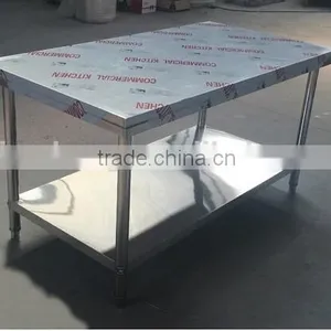 Hotel Restaurant Kithen Equipments Stainless Steel Work Table With Shelves thumbnail-1