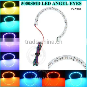 DC12v Epistar Chips 5050 Smd White PCB Semi Circle 104mm Angel Eyes LED Auto Parts Accessories for vw thumbnail-6