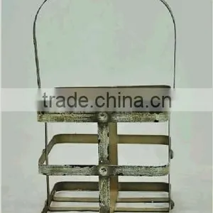 Industrial Bronze Decorative Metal Wine Holder thumbnail-1