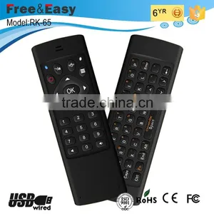 6 Gyroscope Remote Controller Wireless Air Mouse With QWERTY Keyboard thumbnail-1