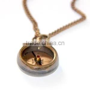 Brass Magnetic Direction Compass Locket Compass 13330 thumbnail-3