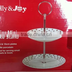 High Quality Porcelain Coup Shape Cake Set With Stand thumbnail-5