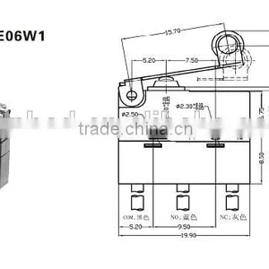 G9 Sealed Subminiature Micro Switch IP67 thumbnail-1