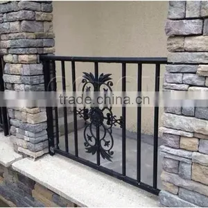 Assembled no Welding Wrought Iron Balcony Railing thumbnail-2