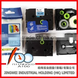 Compatible Brother P-touch Printer TZe-521,TZe-531,TZe-541 Black on Blue Laminated Label Ribbon thumbnail-3