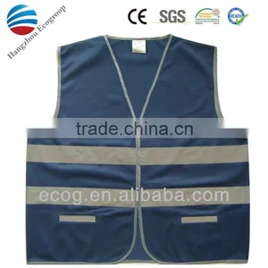 Blue High Visibility Reflective Safety Vest With Customized Printed Logo.2015 NEW! thumbnail-1