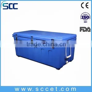 121Liter Plastic Blue Ice Box, Portable Ice Coolers With Ice Packs thumbnail-1