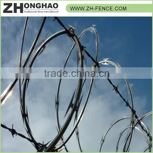 Powder Coated Eco-friendly Galvanized Iron Razor Fence Wire thumbnail-1