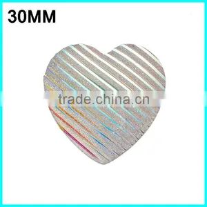 AB Shell Gemstone Beads ,30mm Sew On Rhinestone ,Heart Shape Rhinestone thumbnail-3