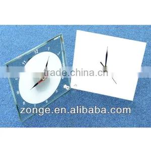 Personalized Sublimation Glass Clock Gifts thumbnail-2