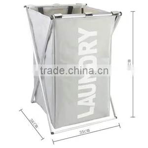 600D Oxford Cloth Durable Portable and Folding Dirty Clothes Basket,Garment Laundry Basket Closed thumbnail-4