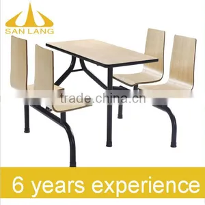 SANLANG Restaurant Furniture for Restaurant Decoration Fast Food Restaurant Wooden Modern Style 42-001L thumbnail-1
