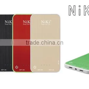 NiKi Smart Power Bank 2000mAh 4000mAh, Ultra Thin Dual Micro USB Colored Alumium thumbnail-1