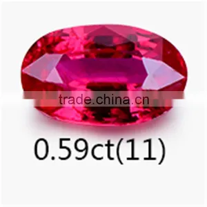 1ct Natural Pigeon Blood Gemstone Loose Stone Ring Face thumbnail-5