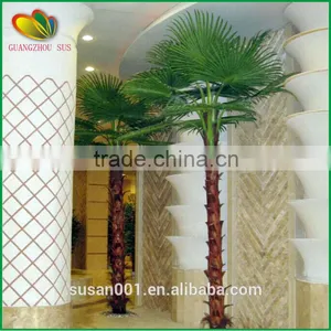 Popular Artificial Fan Palm Tree Outdoor Fiberglass Artificial Palm Tree thumbnail-1