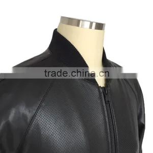 Wholesale pu Cheap Custom Simple Slim Man Leather Jacket thumbnail-3