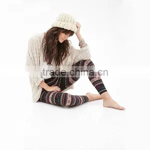 2016 Autumn Fashion Ethic Stylish Print Slim Stripes Workout Fittness Leggings for Women Pencil Pants thumbnail-1