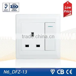 N6 Series Wall Switch 13A 1 Gang Switched Socket thumbnail-1