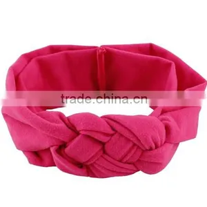 New Toddler Kids Girls Baby Red Elastic Knot Cross Hair Decor Headband Hair Band thumbnail-4