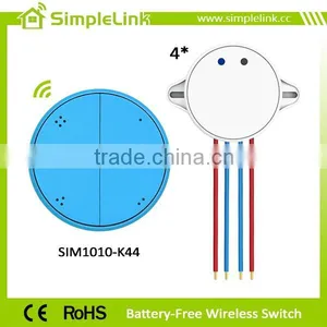 Modern Self-powered Wireless 4 Gang Light Switch thumbnail-3