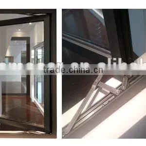 Thermal Break Aluminum Double Tempered Glass Casement Window thumbnail-2