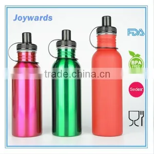 2015 New Single Wall Stainless Steel Water Sports Drinking Bottle thumbnail-1