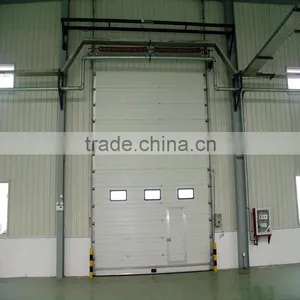 Vertical Lifting Sectional Industial Automatic Overhead Garage Door thumbnail-1