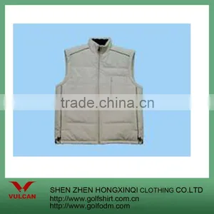 Newest Silvery Warm Vest With Full Zipper Straight Collar thumbnail-1