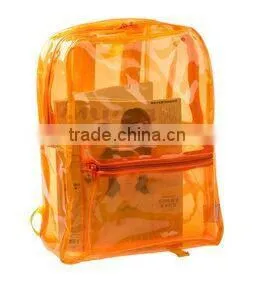 2015 OEM Packbag Transparent High Quality PVC School Bag Hot Sale thumbnail-1