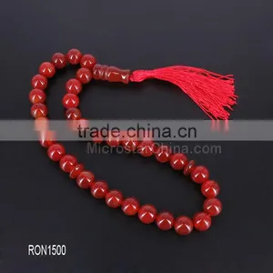 Wholesale Hot Sale Top Quality Allah Misbaha 33 Beads of Pink Quartz Tasbih Tesbih Tespih thumbnail-5