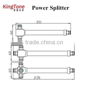 Max Power 200w 800-2500MHz 2 Way Cavity Power Divider/ Splitter thumbnail-5