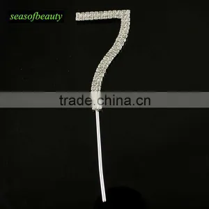 Number Rhinestone Cake Topper for Birthday thumbnail-1