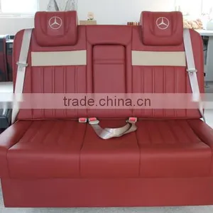 Red&white--MPV,VAN,motor Homes Modifild Three Sofa Bed ,Customized Car Seat thumbnail-1