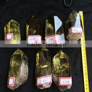 Natural Crystal Citrine Stone Wand Point Wholesale thumbnail-1